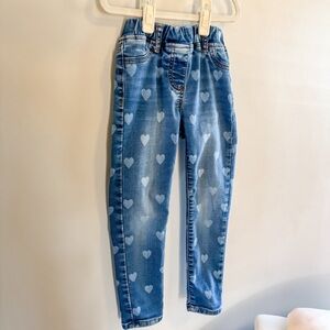 Mini Boden heart print jeans - 6yr